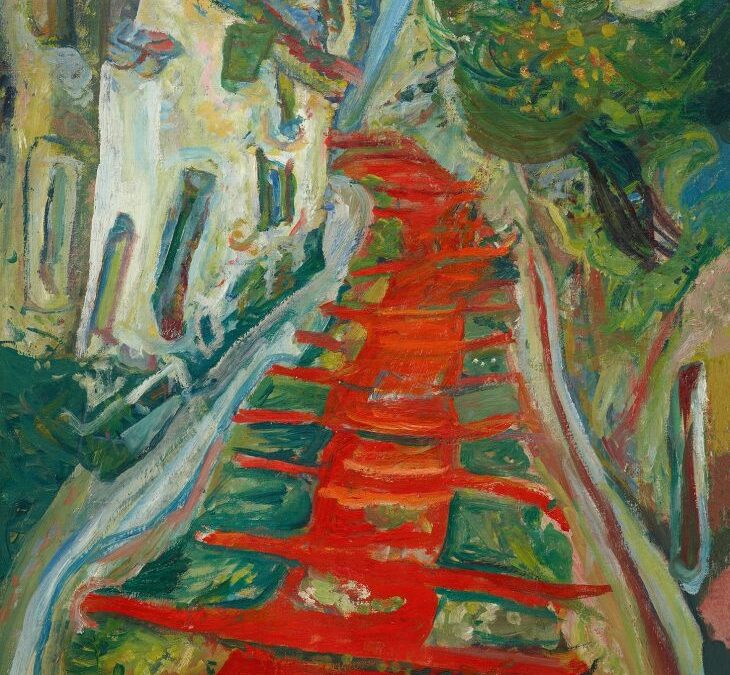 «Escalera roja en Cagnes» Chaim Soutine.