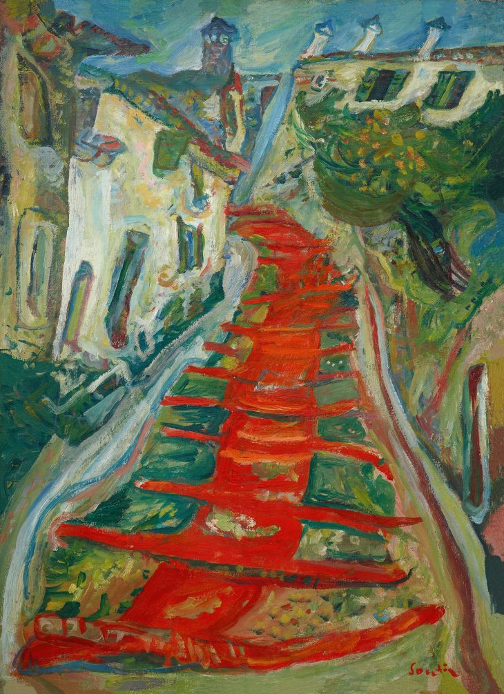10- Soutine-Escalera-roja-en-cagnes-1923-