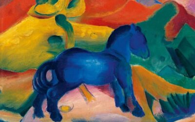 El pequeño caballo azul (1912). Franz Marc.