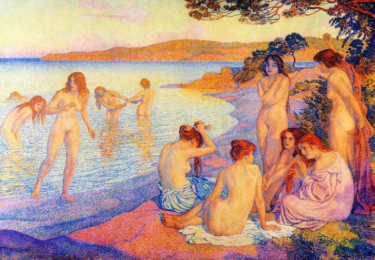 L’heure embrasée (1897). Theo van Rysselberghe.