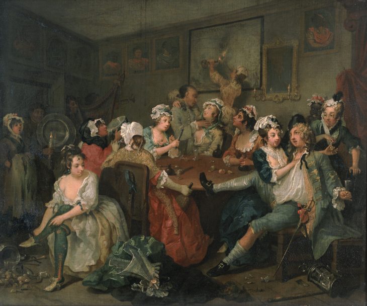 La vida de un libertino 1736. William Hogarth.
